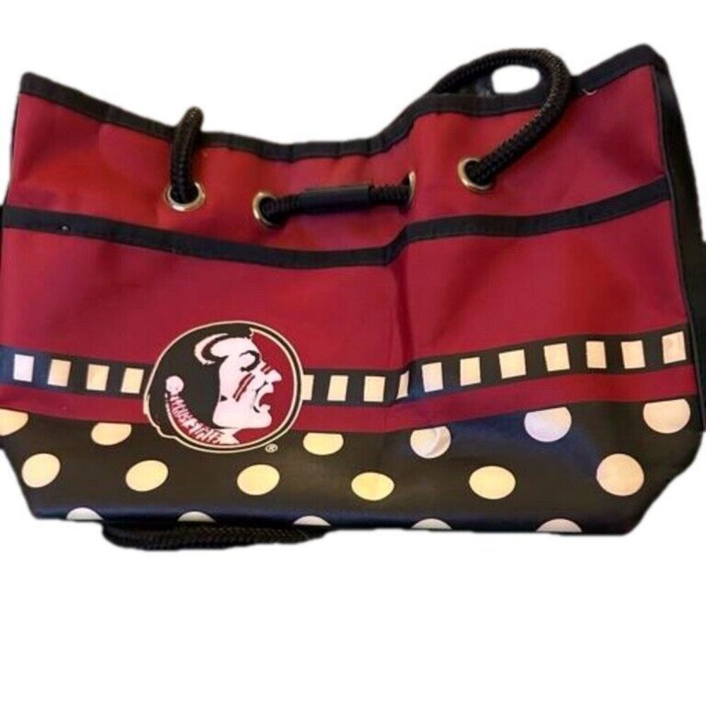FSU Medium Size Purse  Outside Is Faux Leather No Tips Or Marks